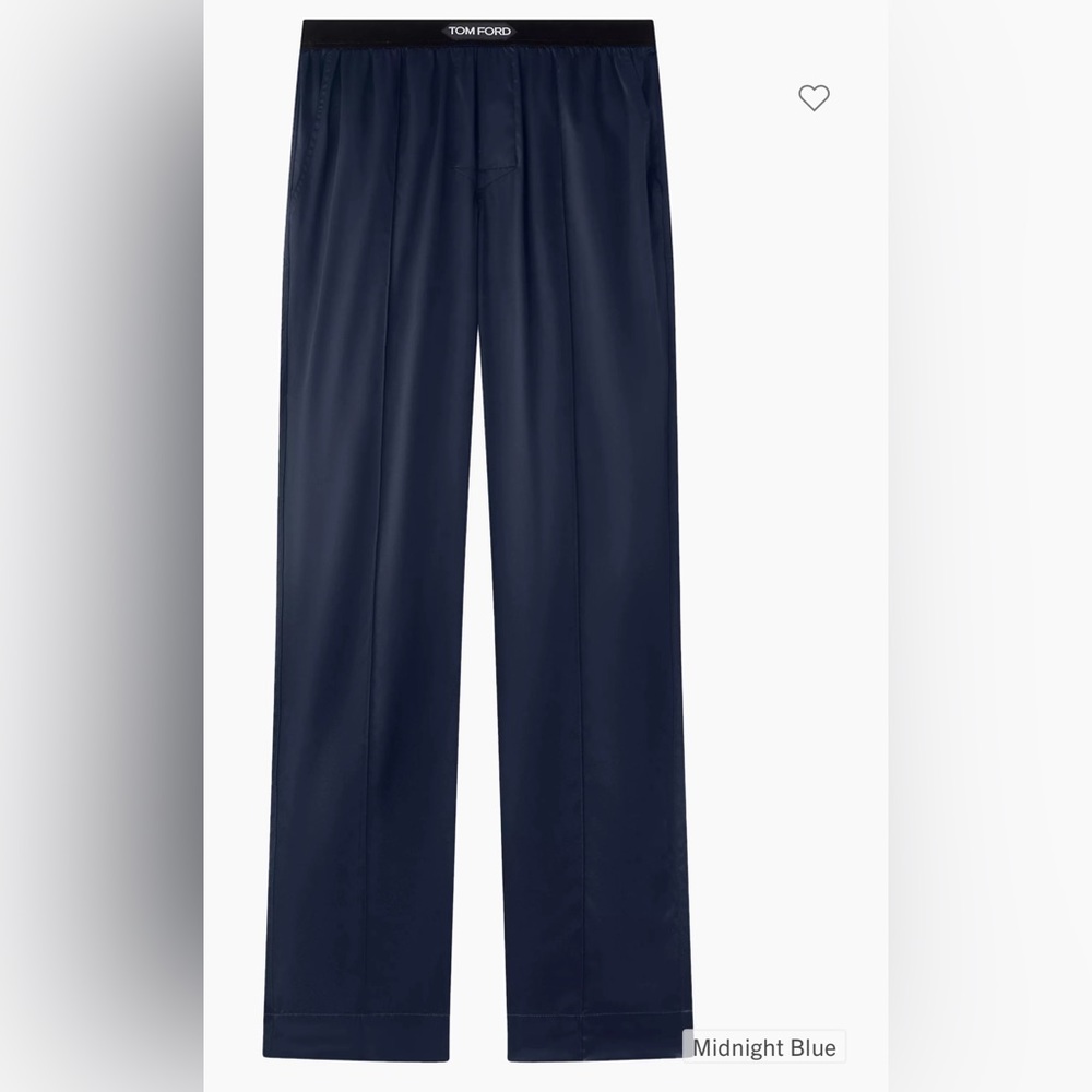 Tom Ford Silk Pyjama Pant In Midnight Blue